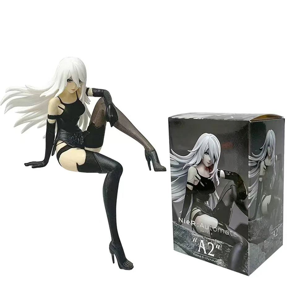 15Cm Anime  Nier:automata Ver1.1A 2B Yorha No. 2 Type B Premium Chokonose Figure PVC Model Collectible Toys