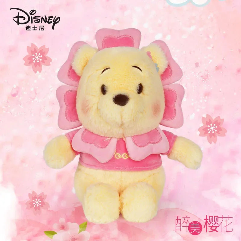 Disney Toy Story 4 Lotso Kawaii Strawberry Bear Stuffed Toys Pink Sakura Winnie Bear Key Pendant Plush Children Birthday Gift