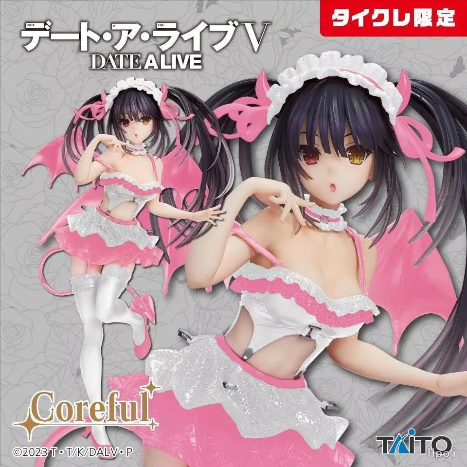 Date A Live Figure Tokisaki Kurumi Figures Swimwear Figurine Pvc Statue Model Doll Collection Desk Decoration Toys Holiday Gifts