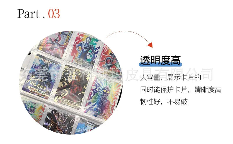 540Pcs 9 Pocket Anime One Piece Luffy Zoro Cards Book zipper PU leather Cards Binder Display Game Collection Card Kids Toy Gift