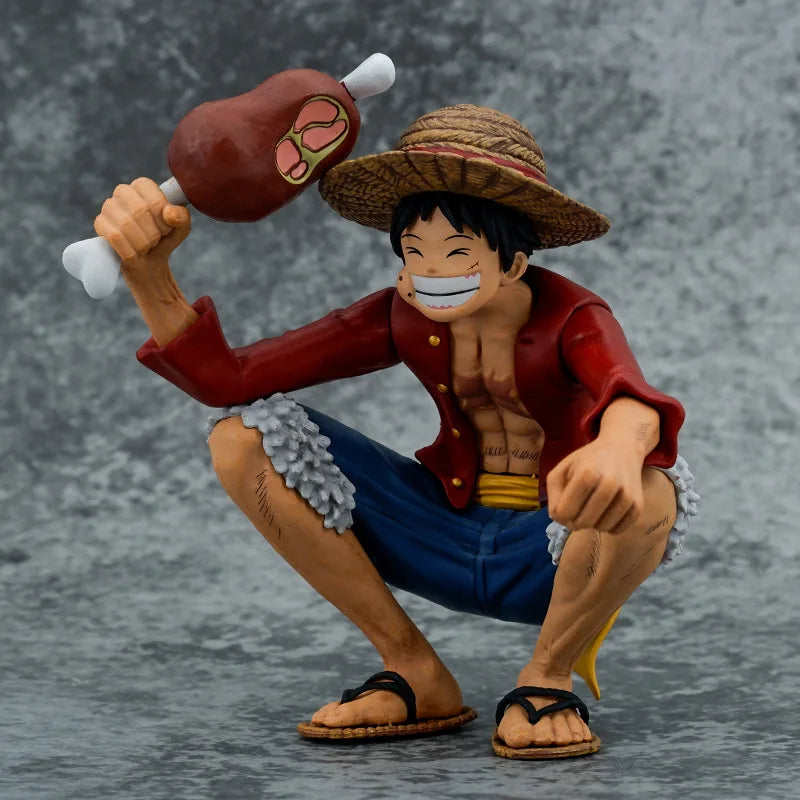 15cm One Piece Anime Figures Straw Hat Monkey D Luffy Action Figure Model Pvc Statue Doll Statue Model Collection Toys Gift