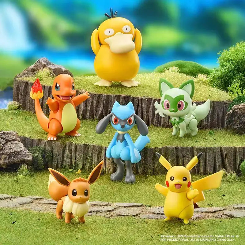 Pokémon Building Blocks Charizard Ceruledge Meowscarada Greninja Assembled Movable Model Ornament Toy Collection Gift