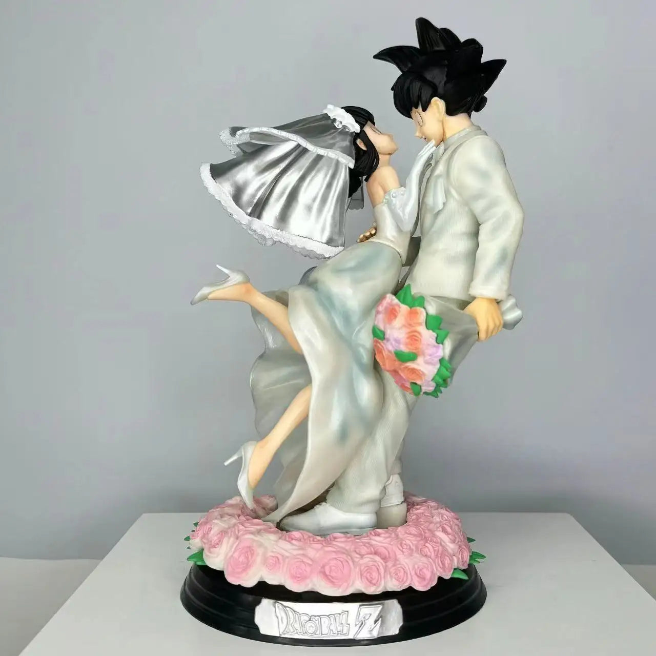 31CM Dragon Ball Z Son Goku Figure Chichi Wedding Version PVC Figurine Model Statue Toys Collection Ornament Couple Wedding Gift