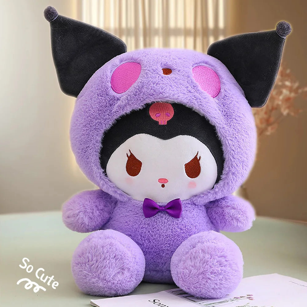 20cm Anime Sanrio Plush Toys Kawaii Hello Kitty Cinnamoroll Kuromi Pom Pom Purin cat Gift Dolls Stuffed Children Plushies Doll