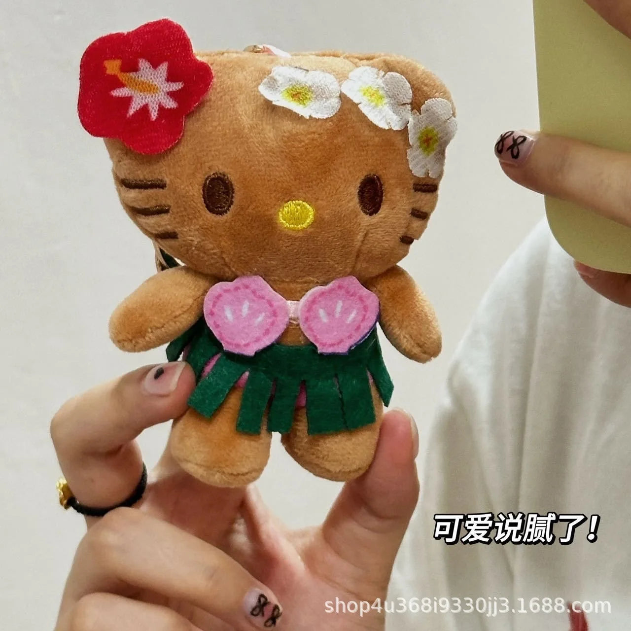 Kawaii Anime New Sanrio Hello Kitty Cartoon Plush Toy Fashion Plush Doll Pendant School Bag Keychain Accessories Gift for Friend