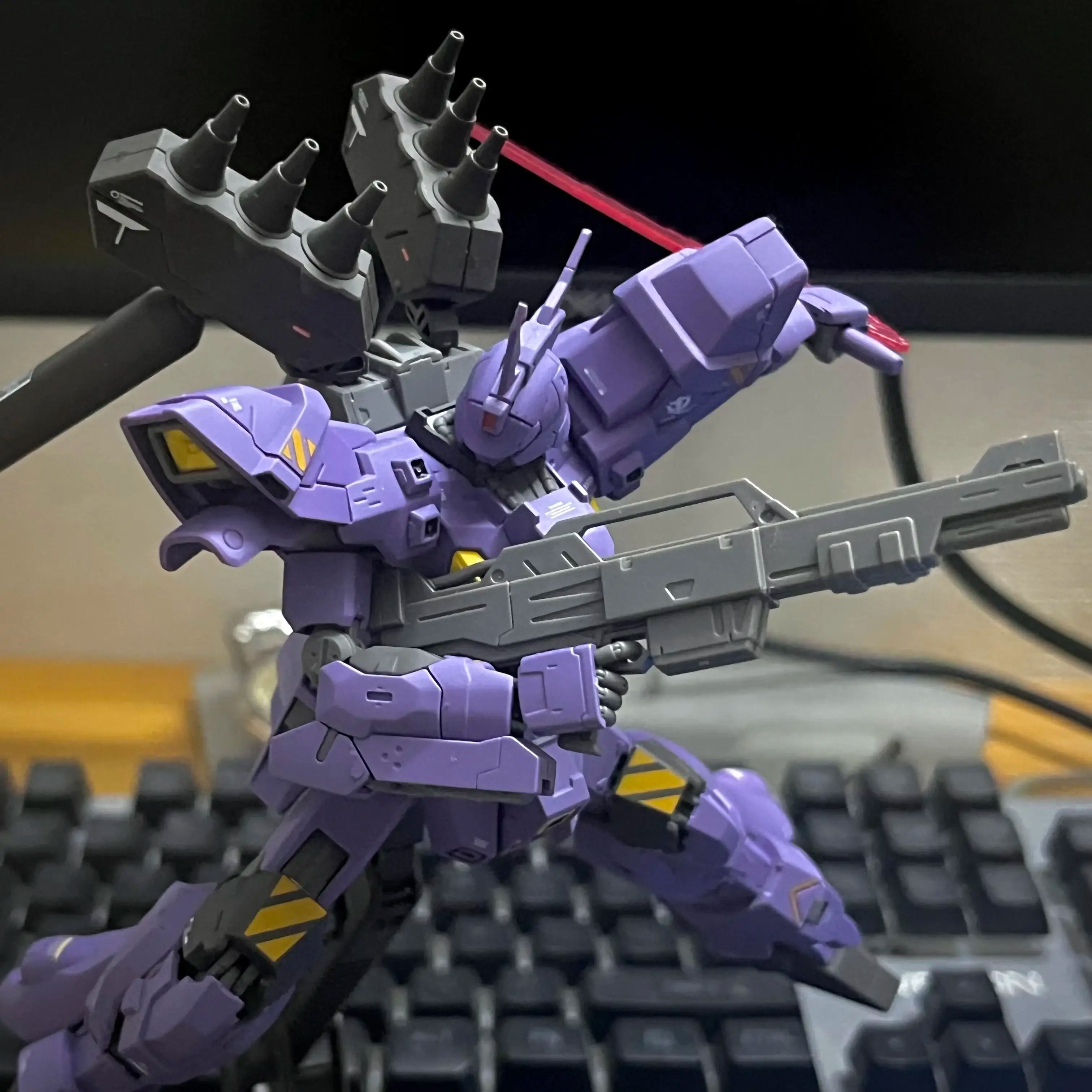 JUJIANG HG 1/144 AMS-123X Varguil Moon Fighter Action Figures Assembly Model Kit Anime Figure DIY Robot Toys Kids Birthday Gift