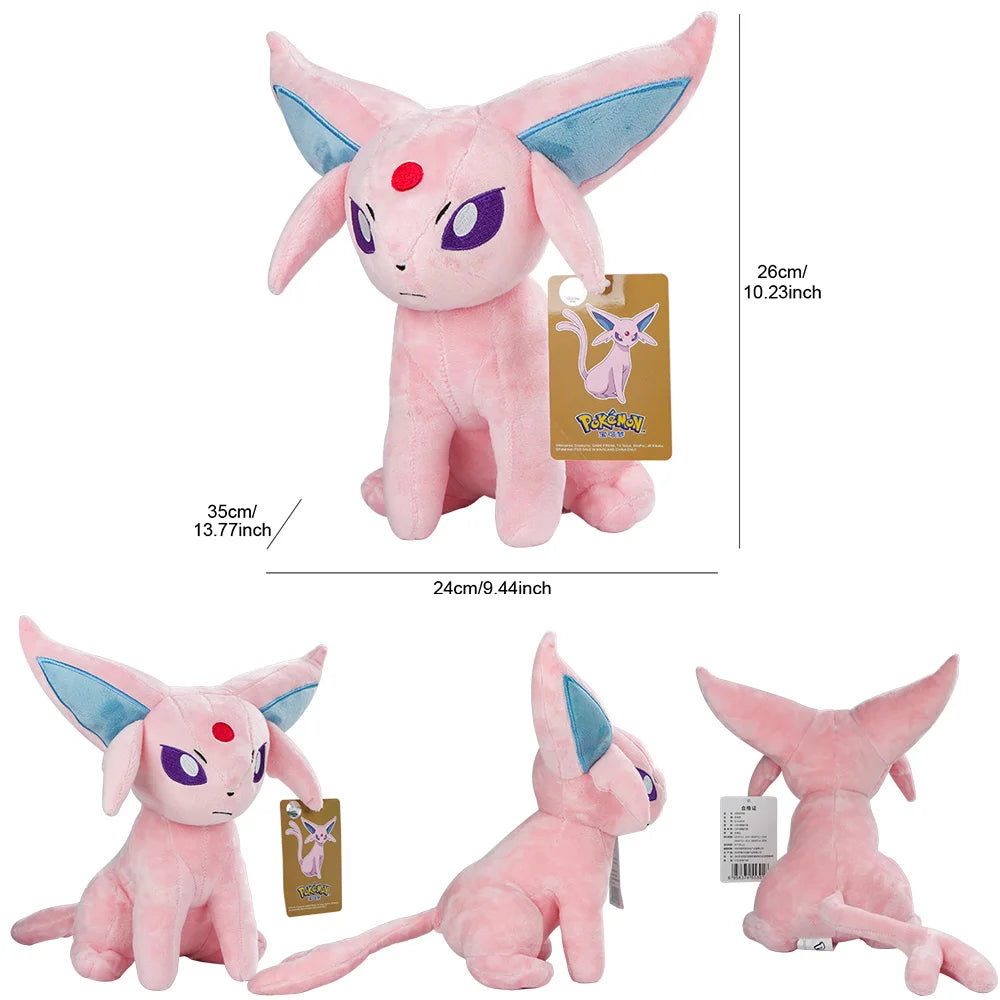 POKEMON Big Size Eevee Umbreon Sylveon Leafeon Espeon Glaceon Plush Toy Anime Stuff Doll Collection Kawaii Gift for Kid