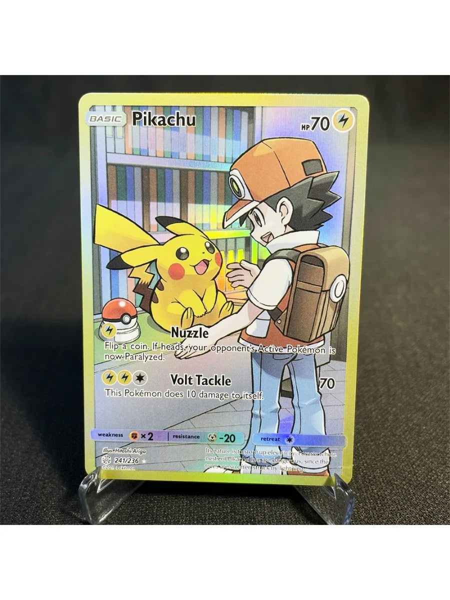 Pokémon Cards Holographic Card Sun & Moon Series Mewtwo Pikachu Paikou Serena Caitlin Collection Cards Toys Gifts Proxy Card