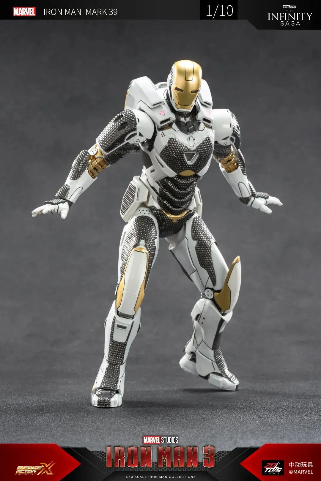 ZD Toys Iron Man Series Blacklash Figures 1/10 MK33 MK39 MK17 MK21Action Figurines Movie Statue Model Adult Collect Gift