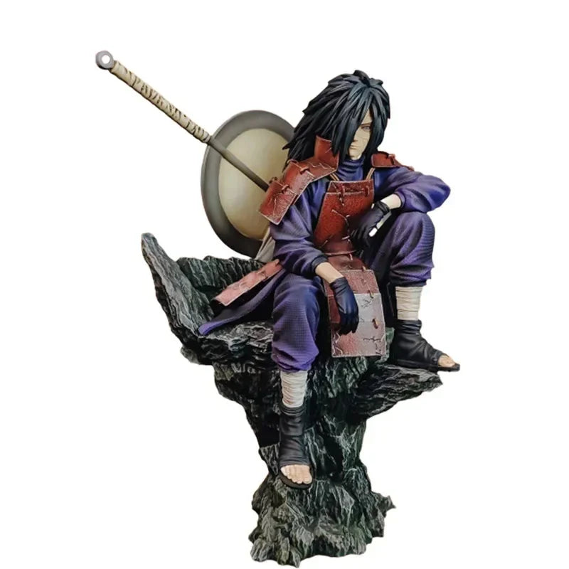 Naruto Anime Figures GK Uchiha Madara Action Figures 29cm PVC Collection NARUTO Model Peripheral Toys Desktop Decoration Gifts