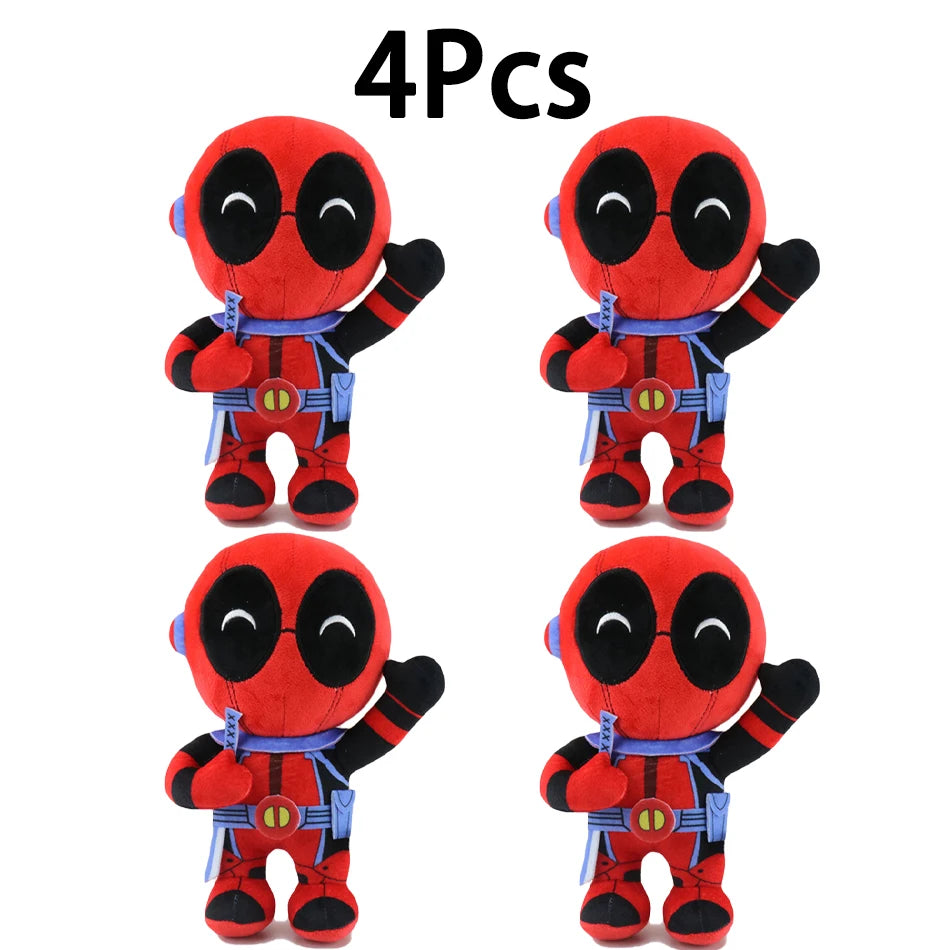 12-22cm Marvel Deadpool Plush Stuffed Toys Cartoon Comics Figures Soft Dolls Pendant Kids Birthday Gifts Kawaii Xmas Decor