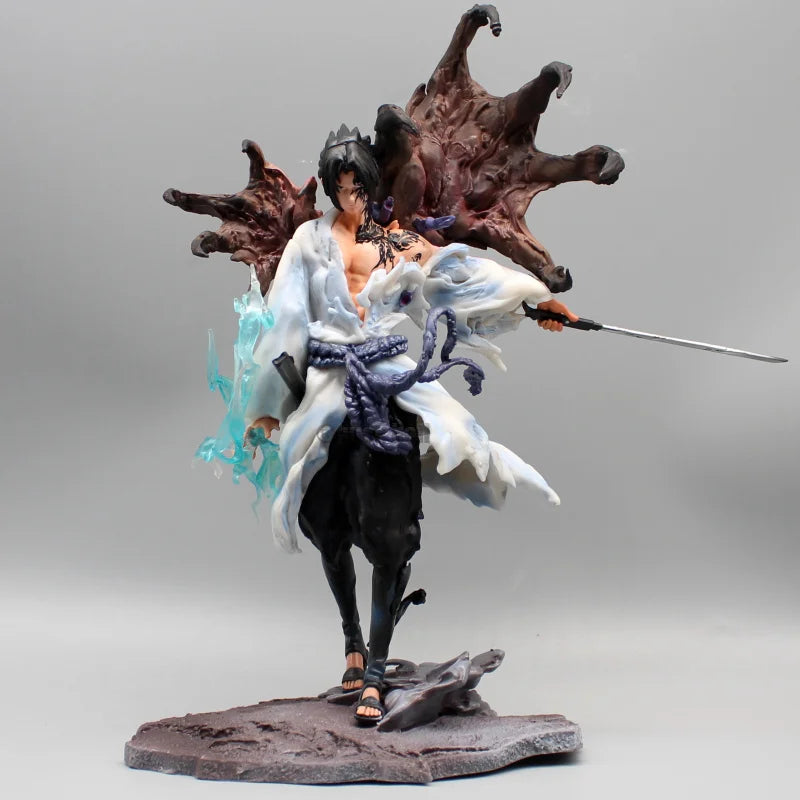 Naruto Tiemu Uchiha Sasuke Anime Figure 24cm GK Action Figurine Pvc Statue Model Doll Collectible Desk Decora Toy Christmas Gift