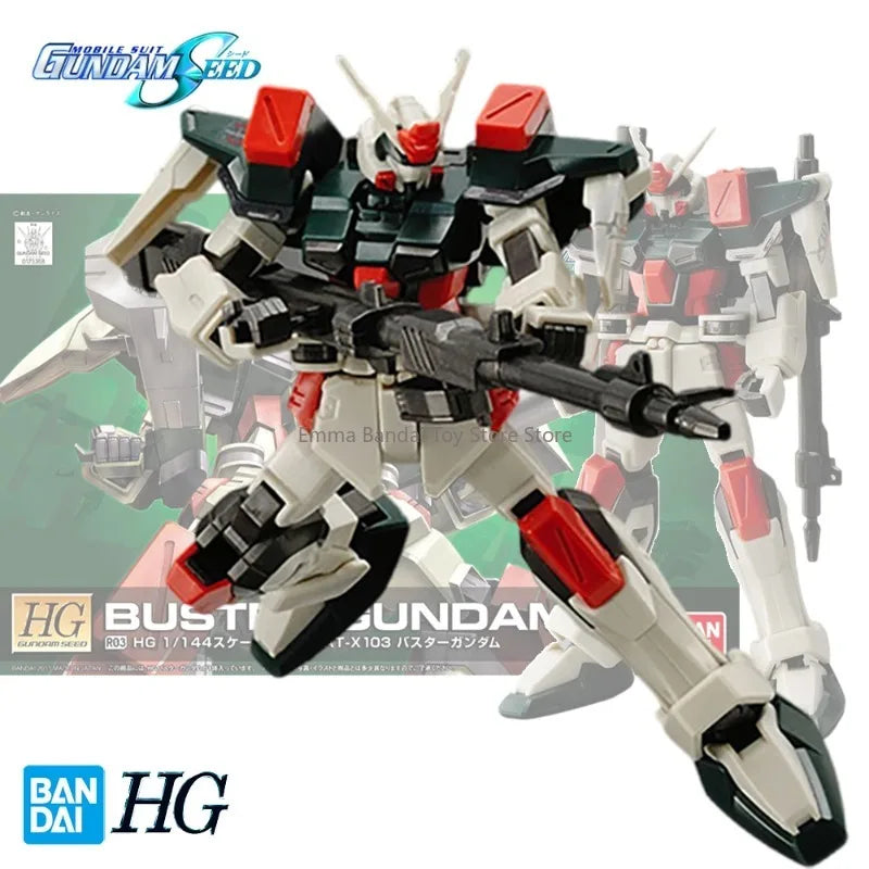 Bandai HG 1/144 GAT-X103 Buster GUNDAM HD Anime Action Figure Assembly Toy Model Collectible Decorative Toy Gifts