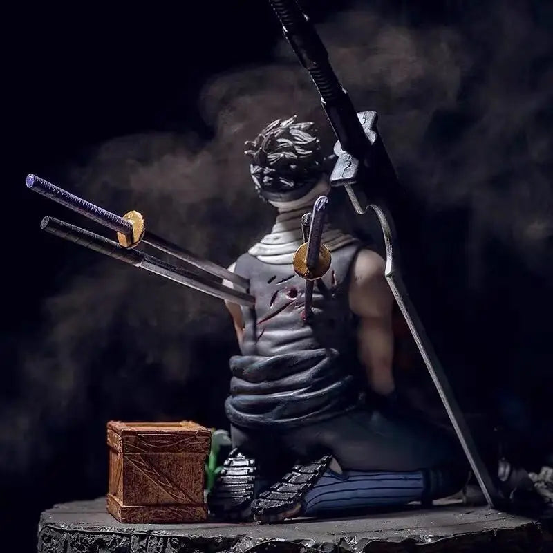 Anime Narudo GK Figure Momochi Zabuza Statue Model PVC Action Figure Scene Toy Decoration Christmas Gift