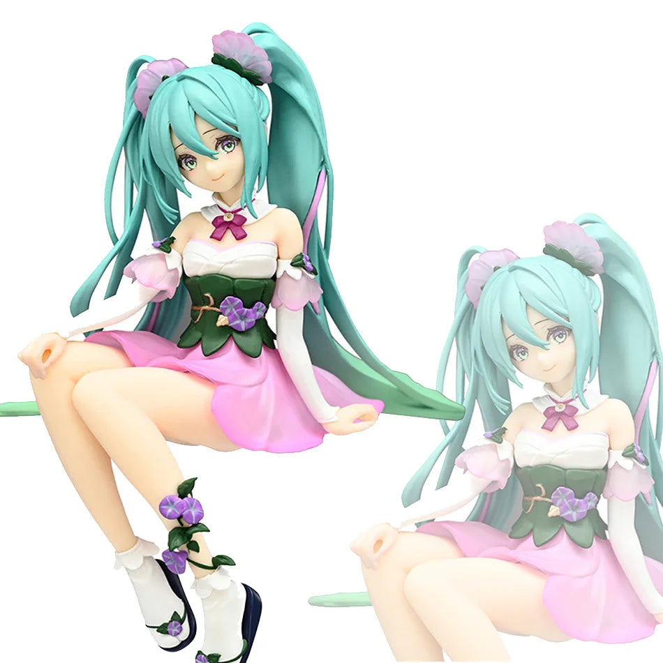 21cm Hatsune Miku Anime Figure Kawaii Thumbelina Vocaloid Wonderland PVC Action Figure Collection Model Doll Ornaments Toys Gift