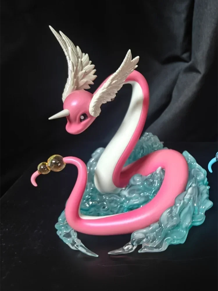 Pokemon Anime Figure Dragonair Action Figure Purple Pokemon Anime Peripheral Samuel•Oak Kawaii Desk Decor Toy Collect Model Gift