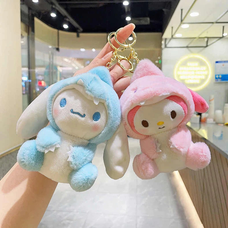 Sanrio Cross Dress Ornaments Kawaii Escolar Sanrio My Melody Plush Juguetes Para Niños Novedosos Plush Toys For Kids