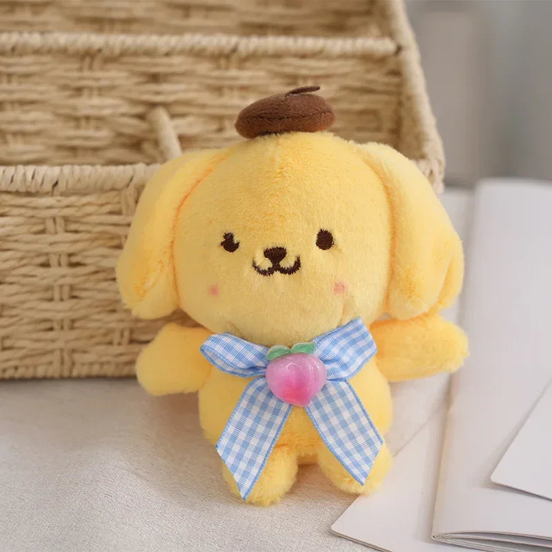 Sanrio Kuromi Cinnamoroll Melody Plush Toy Doll Anime Kawaii Doll Pendant Collection Children's Birthday Festival Gift