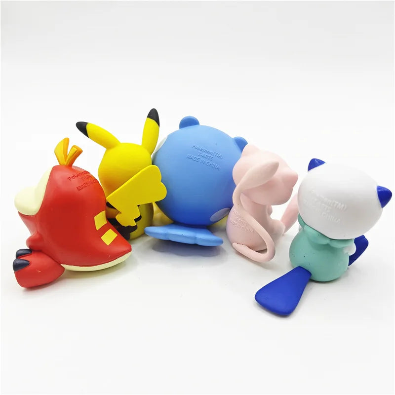 Takara Tomy Pokemon Fuecoco Pikachu Oshawott Mew Spheal Figure Shoulder To Shoulder Sleep 4 Gashapon Figurine Xmas Gift