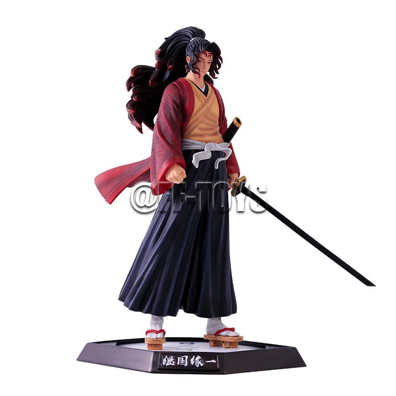 Anime Demon Slayer Figure Tsugikuni Yoriichi Kokushibo Action Figures Kimetsu No Yaiba GK Statue Model Doll Toys for Children