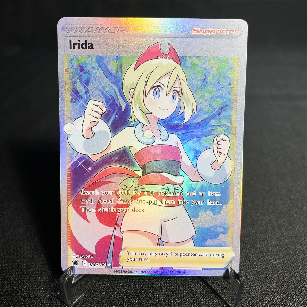 Pokemon Cards Holographic Sword & Shield Series Garchomp Genesect Duraludon Lilligant Evolution Collection Card Proxy Card