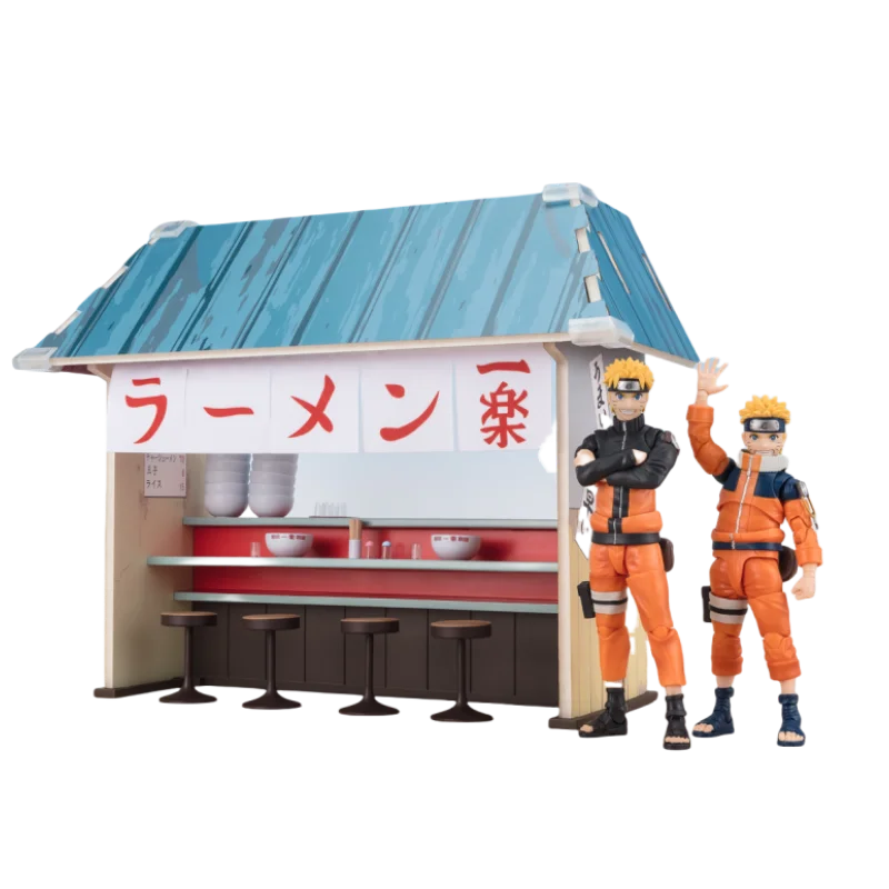 NARUTO SHF Uzumaki Naruto ICHIRAKU RAMEN SET Anime Action Figures Model Figure Toys Gift for Toys Hobbies Kid