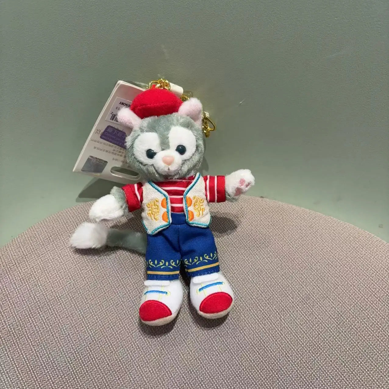Disney Stellalou Duff Anime Figure Plush Keychain and Bag Pandent Stuffed Animals Rabbit and Bear Peluche Bag Decorations