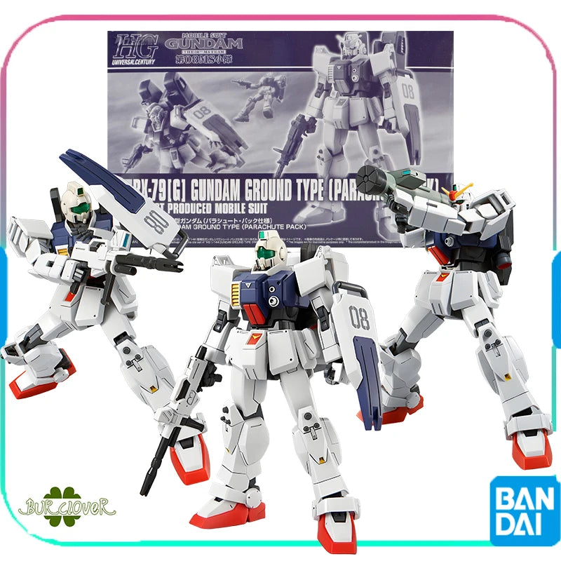 BANDAI Original GUNDAM PB HGUC 1/144 RX-79(G) GUNDAM GROUND TYPE Anime Action Figure Assembly Model Toys Model Ornaments Gifts