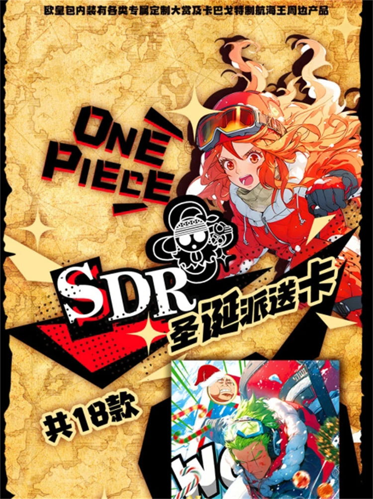New One Piece Card Straw Hat Pirate Luffy Zoro Nami Classic Anime Character Collection Card Toys Gifts