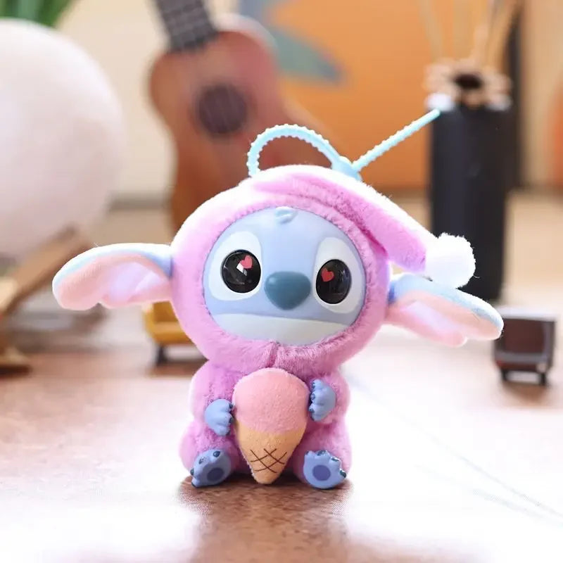 Stitch Stuffed Toys Keychain School Bag Pendant Decorated Plush Doll Children Graduation Season Commemorative Gifts