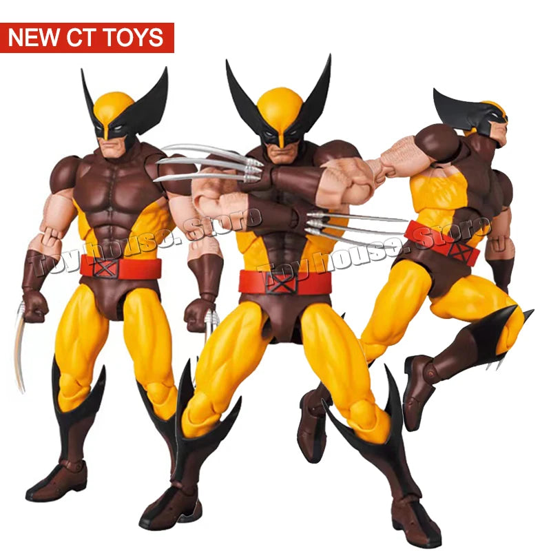 In-Stock Ct Toys Wolverine Mafex 138 Figure Brown Comic X-Men Action Figure Shf Anime Figurine Ko Model Kid Toy Christmas Gift