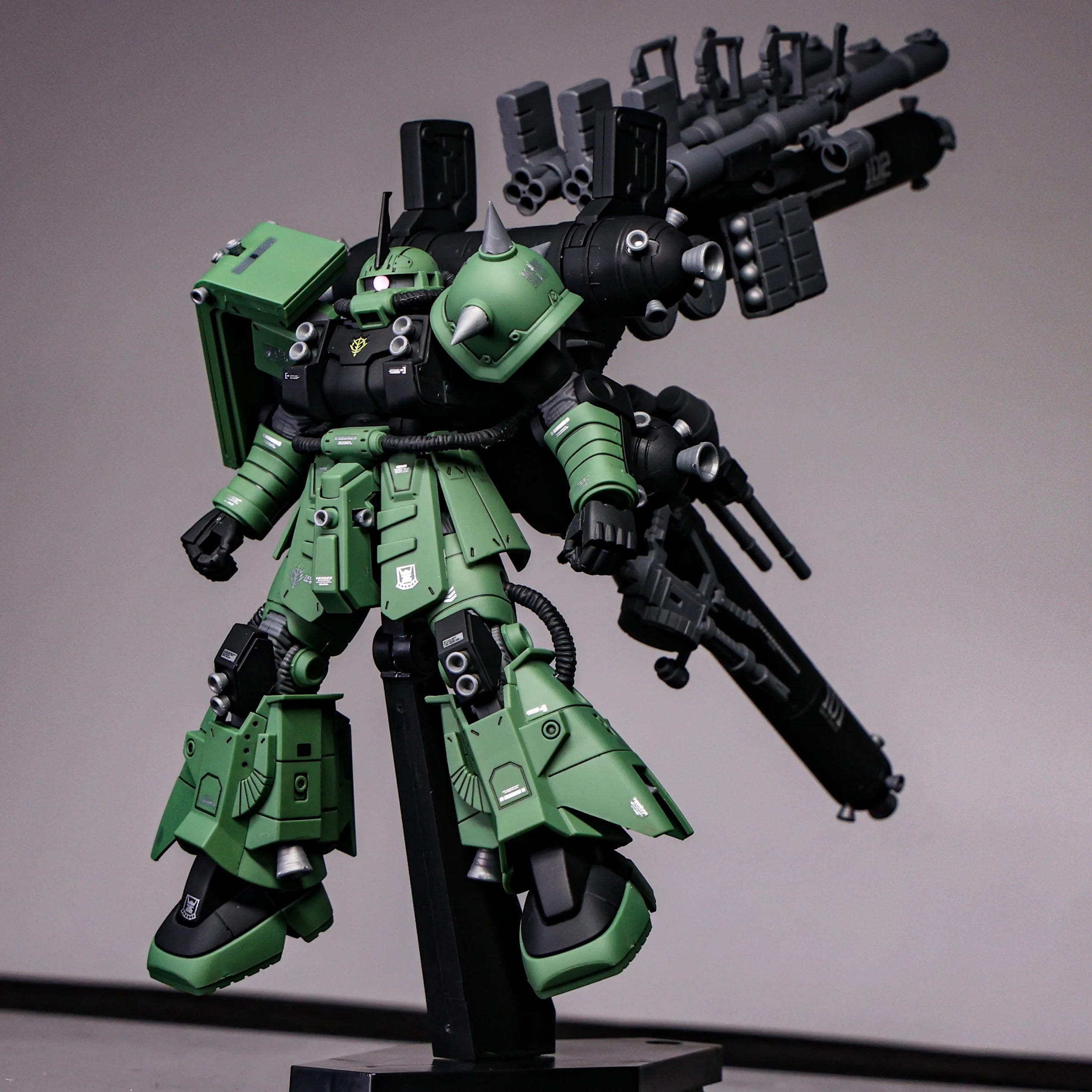 Weimei HG 1/144 Psycho Zaku MS-06R Assembly Model Kit Green Zaku Cannon Ver Thunder Aegis High Mobility Robot Plastic Toys Gift