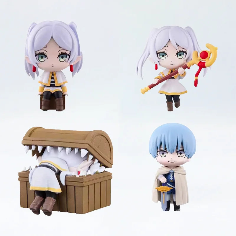 Bandai Frieren: Beyond Journey's End 10cm Anime Figures Frieren Himmel Action Figure Boys Gift Collection Model Doll Toys
