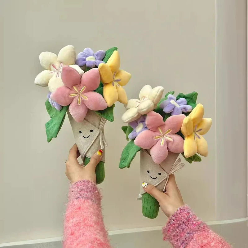 Interesting Plush Bouquet, Tulips, Potted Plants, Plush Dolls, Lovely And Soothing Bouquets, And Graduation Day Gifts For Girls.