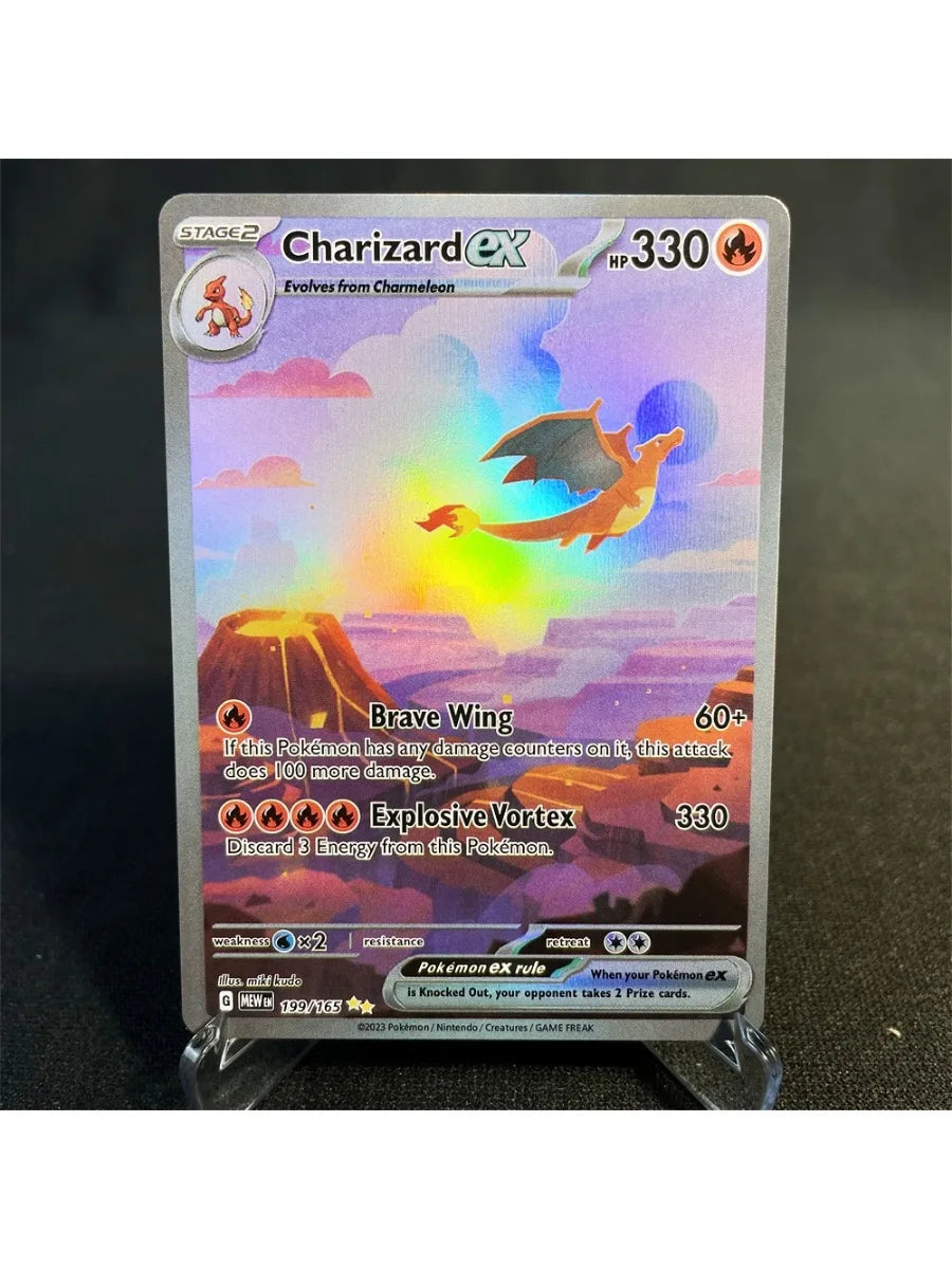 Pokémon Cards Holographic Card Sun & Moon Series Mewtwo Pikachu Paikou Serena Caitlin Collection Cards Toys Gifts Proxy Card