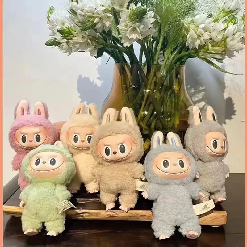 Labubu The Monster Vinyl Face Doll Heart Moving Macaron Doll Blind Box Blind Bag Figure Guessing Bag China High Quality Replica