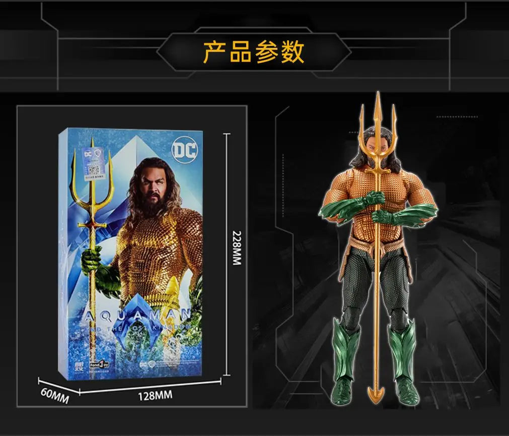 Original Fondjoy 1/9 Aquaman Mera Figure Justice League Figures Aquaman And The Lost Kingdom Figure Pvc Model Joint Movable Toy