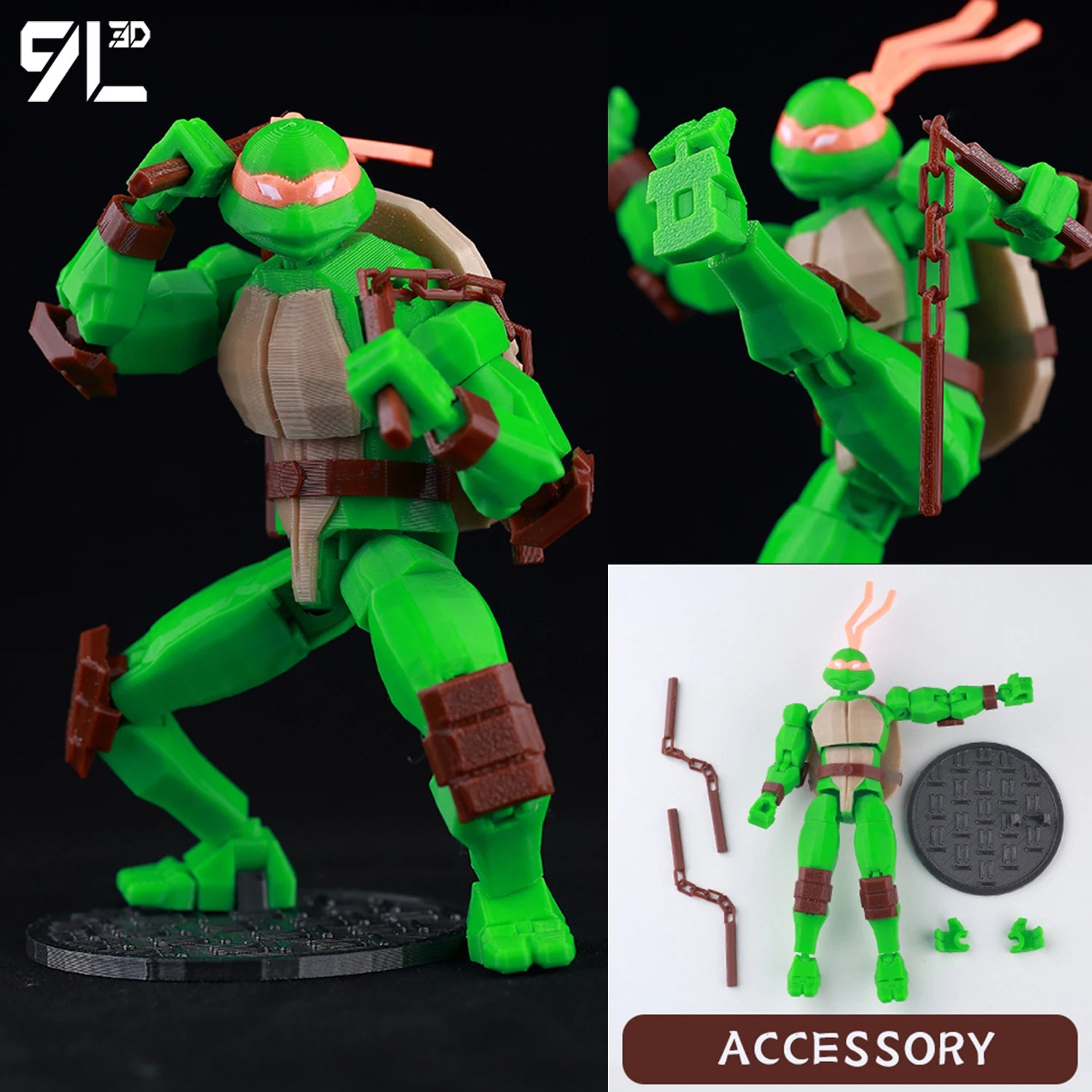 VIP-Dropshipping 9L3D Printed Anime Characters Lucky Dummy 13 Action Figures Multi-Jointed Movable Shapeshift Mannequin Toys