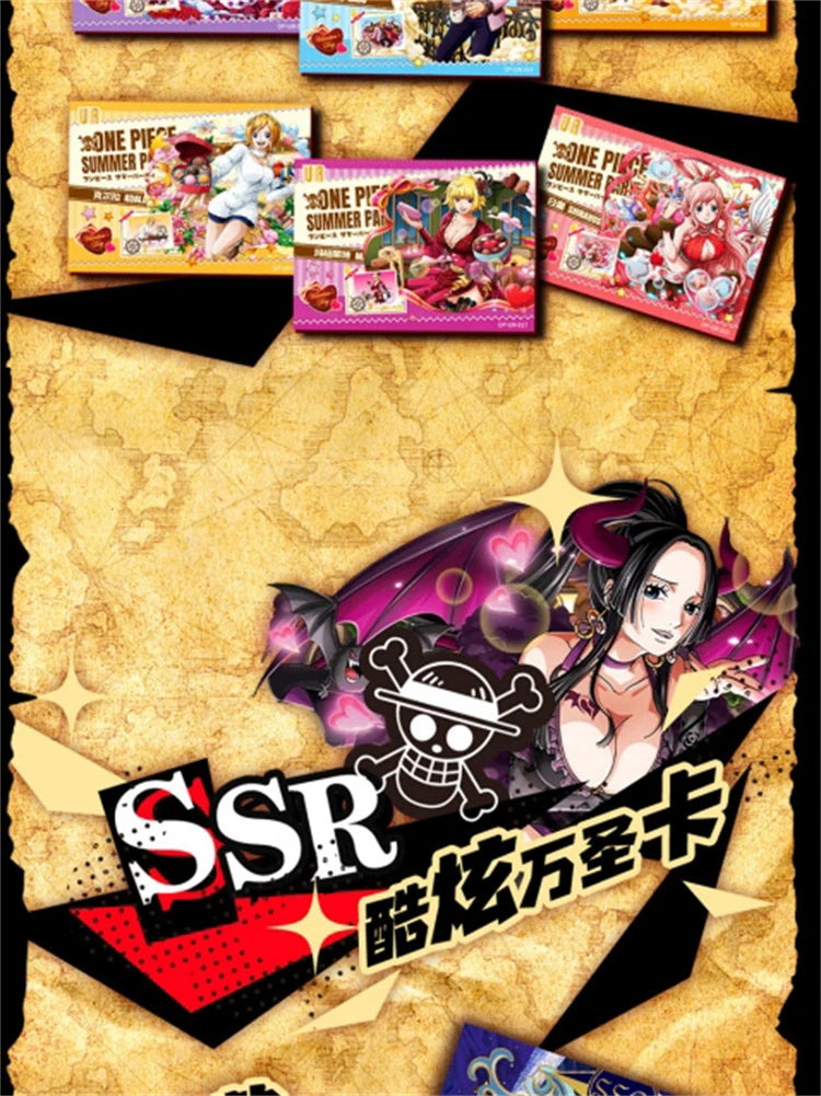 New One Piece Card Straw Hat Pirate Luffy Zoro Nami Classic Anime Character Collection Card Toys Gifts
