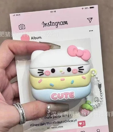 For Airpods 4 Earphone Silicone Case For Airpods Pro2 Protective Cartoon Cover For Air pod 1 2 3rd airpods4 Bags