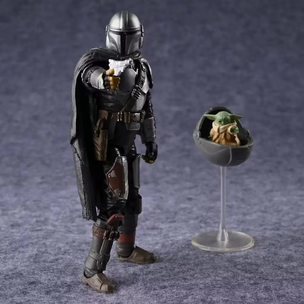Legends Series The Manda lorian DIN DJARIN & The Child Baby Yoda Action Figure Joints Moveable PVC Model Toys Collection Doll