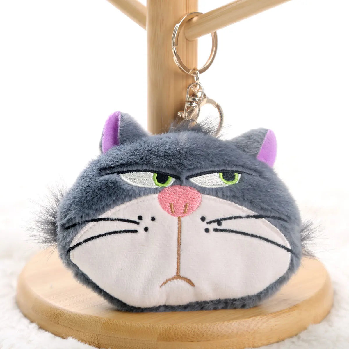 Lucifer Plush keychain Doll Kawaii Bow Lucifer Bag Pendant Plush Lucifer Coin Purse Stuffed Toy Backpack Pendant Birthday Gift