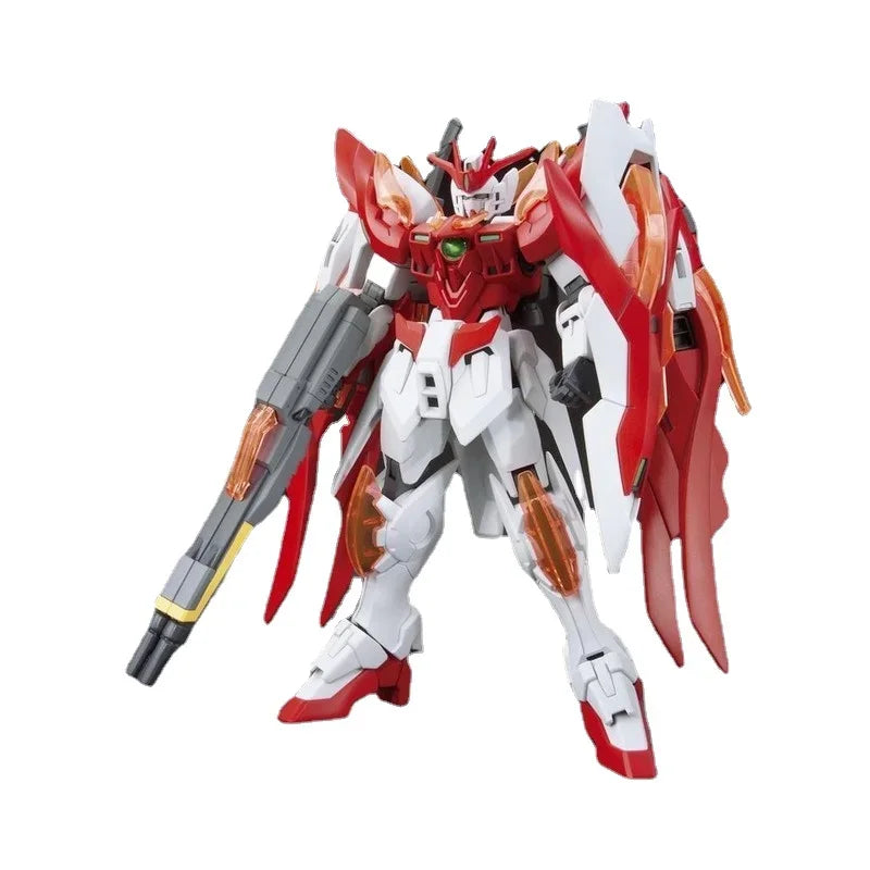 Bandai Gundam Model Kit Anime Figure HGBF Wing Gundam Zero Honoo Gunpla Model Anime Action Figure Action Toy Figure