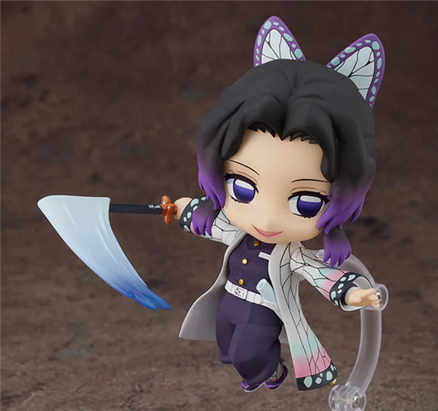 10cm Demon Slayer Kochou Shinobu 1655 Q Ver. Pvc Action Figure Model Toys Pvc Figure Statue Model Collection Toys Birthday Gift
