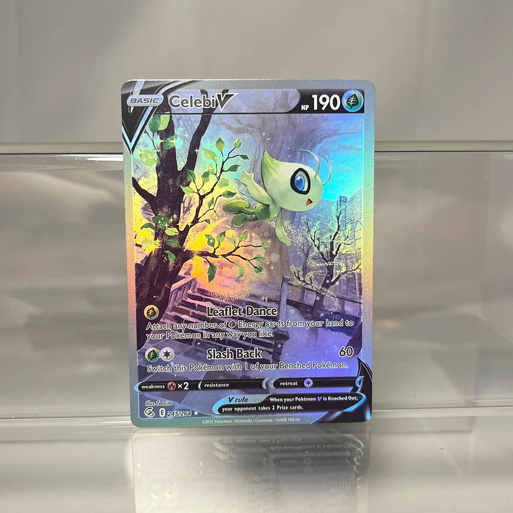 Pokémon Holographic Single Cards Lilligant Leafeon Dragonite Machamp Foil Game Collection Cards PTCG Proxy Cards Kids Toys