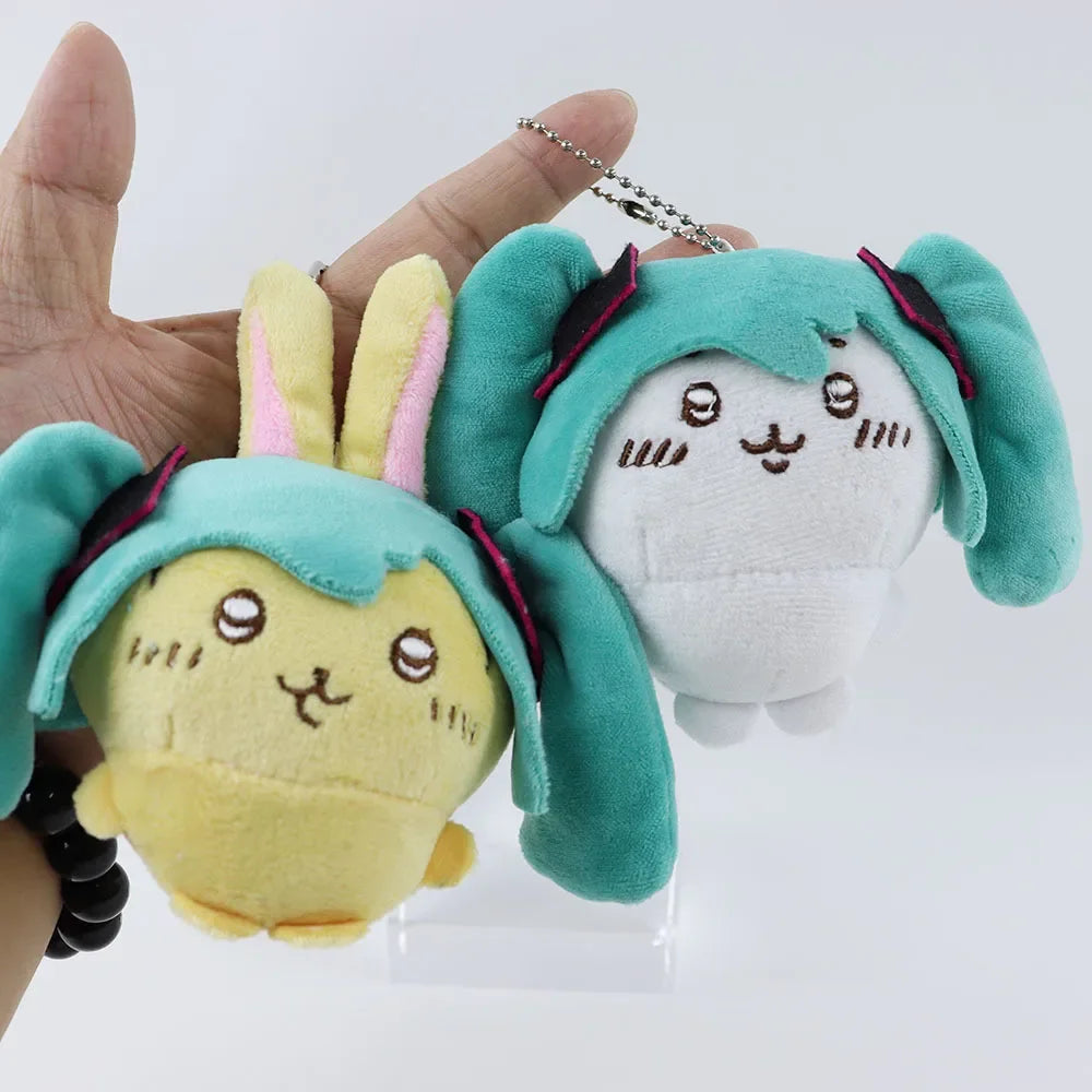 Cartoon Fit Hatsune Plush Doll Chiikawa Kawaii Toy USAgi Co-branded Doll Plush Toy Cute Bag Pendant Girls Holiday Gift
