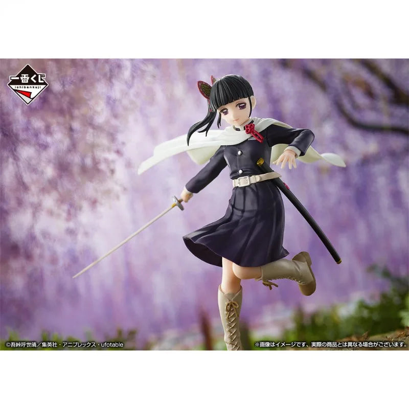 In Stock Original Bandai  Ichibankuji Demon Slayer Move Forward with An Unyielding Heart and Sword Tsuyuri Kanao Figure Anime