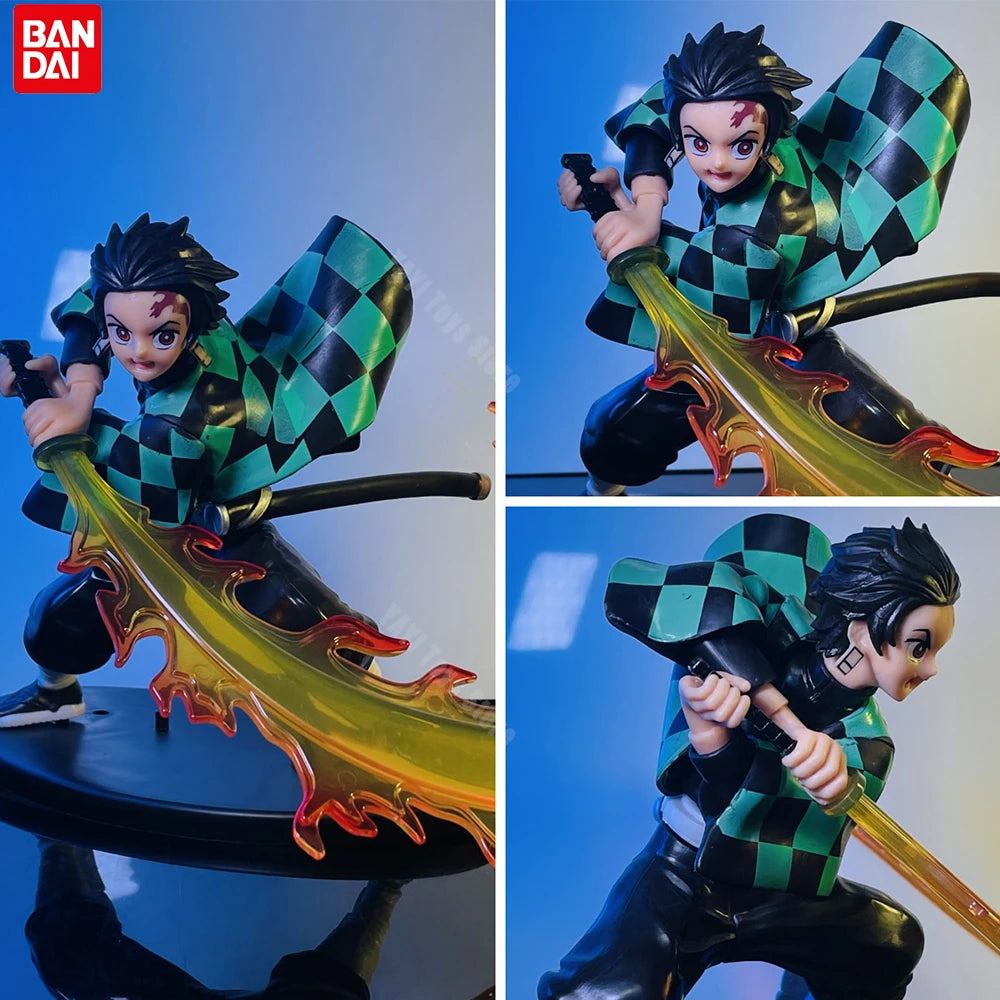 Demon Slayer Anime Figure Tanjirou Agatsuma Zenitsu Kyoujurou Anime Model  Action Figure PVC collection Toy for Kids Gift
