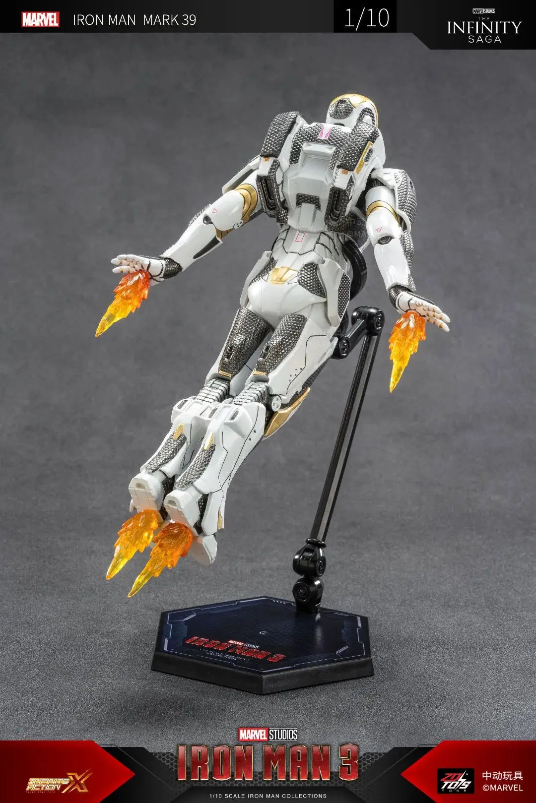 ZD Toys Iron Man Series Blacklash Figures 1/10 MK33 MK39 MK17 MK21Action Figurines Movie Statue Model Adult Collect Gift