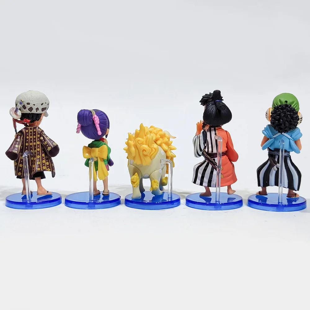 10Pcs/set One Piece Anime Figure Luffy Sanji Nami Zoro Chopper Frank Robin PVC Action Figure Model Children Dolls Gift Toys